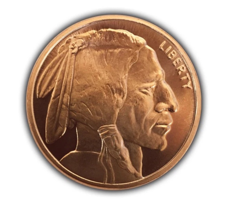 1 oz Copper Round (Buffalo Nickel)