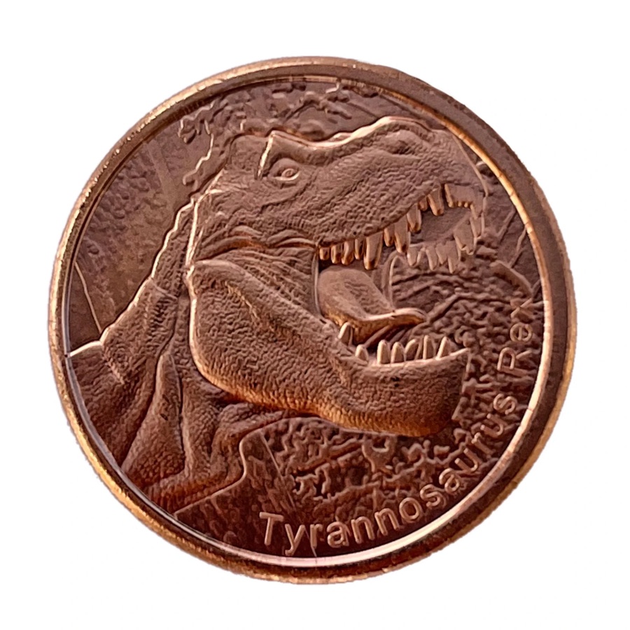 1 oz Copper Round (Tyrannosaurus Rex)