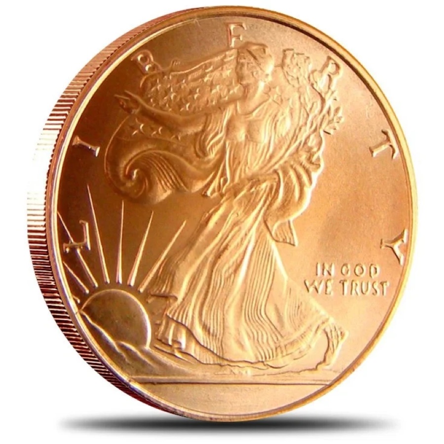 1 oz Copper Round (Walking Liberty)